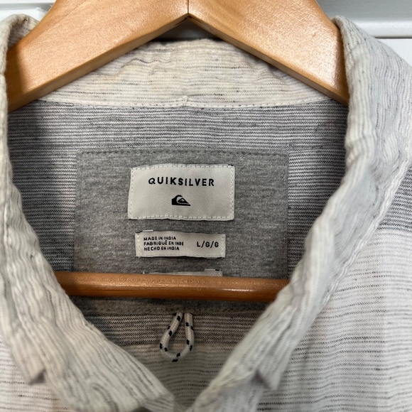 Quicksilver Button Down Shirt Men's Large - Picture 4 of 5